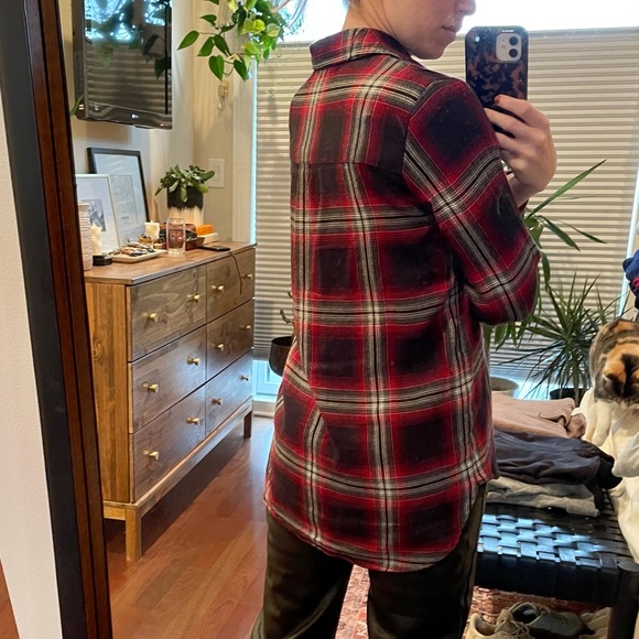 Madewell plaid button up blouse - Picture 3 of 3